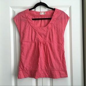 Anthropologie Tikirani Pink Cotton Blouse - Size S Anthropologie Tikirani Pink Cotton Blouse - Size S