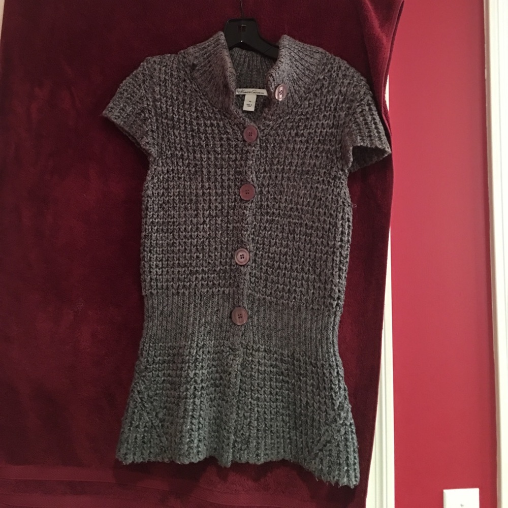 Short sleeve sweater