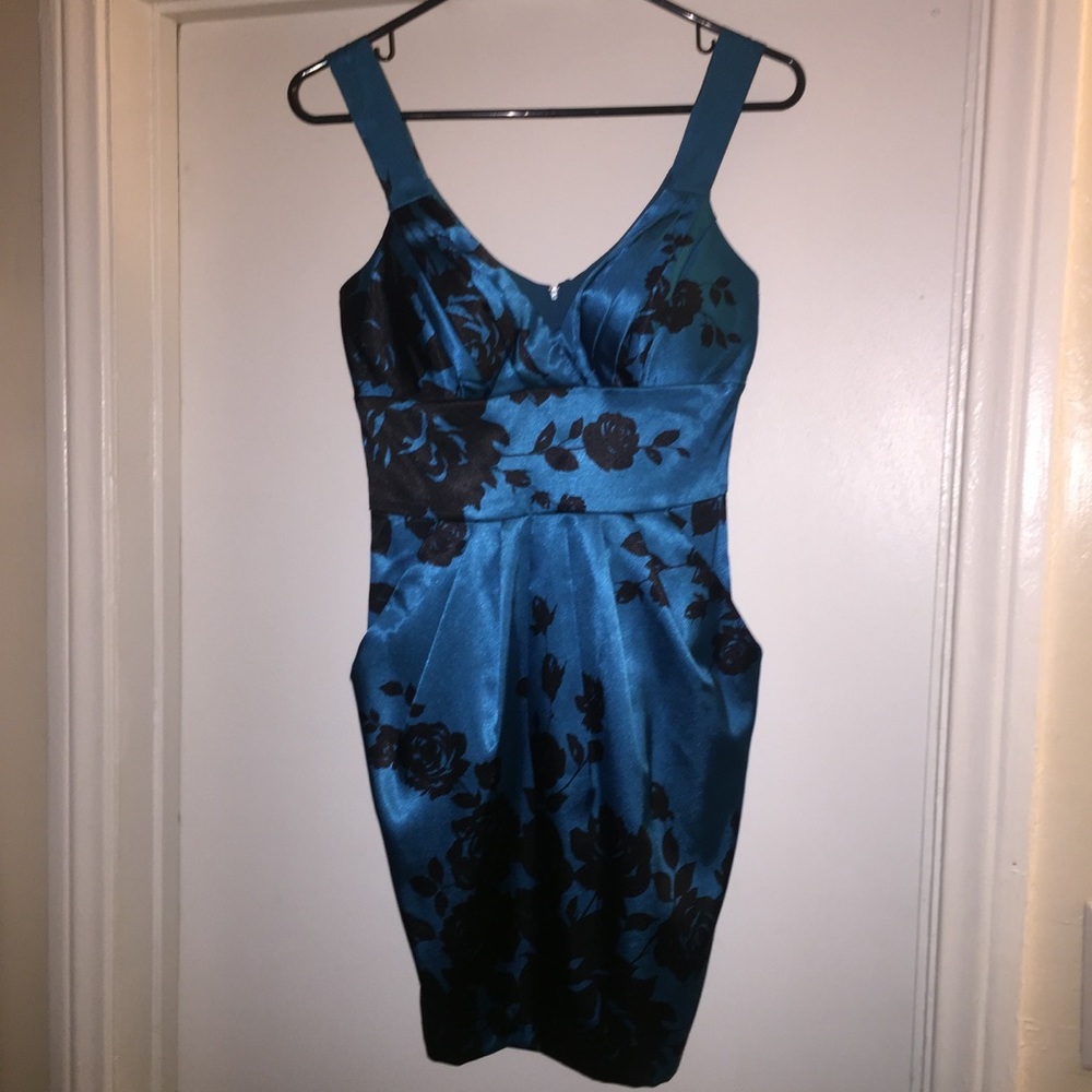 Blue cocktail dress