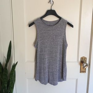 Merona heather gray knit sleeveless top Merona heather gray knit sleeveless top