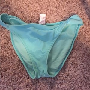 Blue bathing suit bottoms