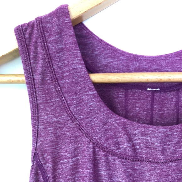 EUC Raspberry LuluLemon Dash Tank with Ruffle - Picture 7 of 8