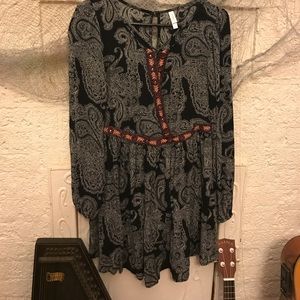 Paisley black dress - Target - Small