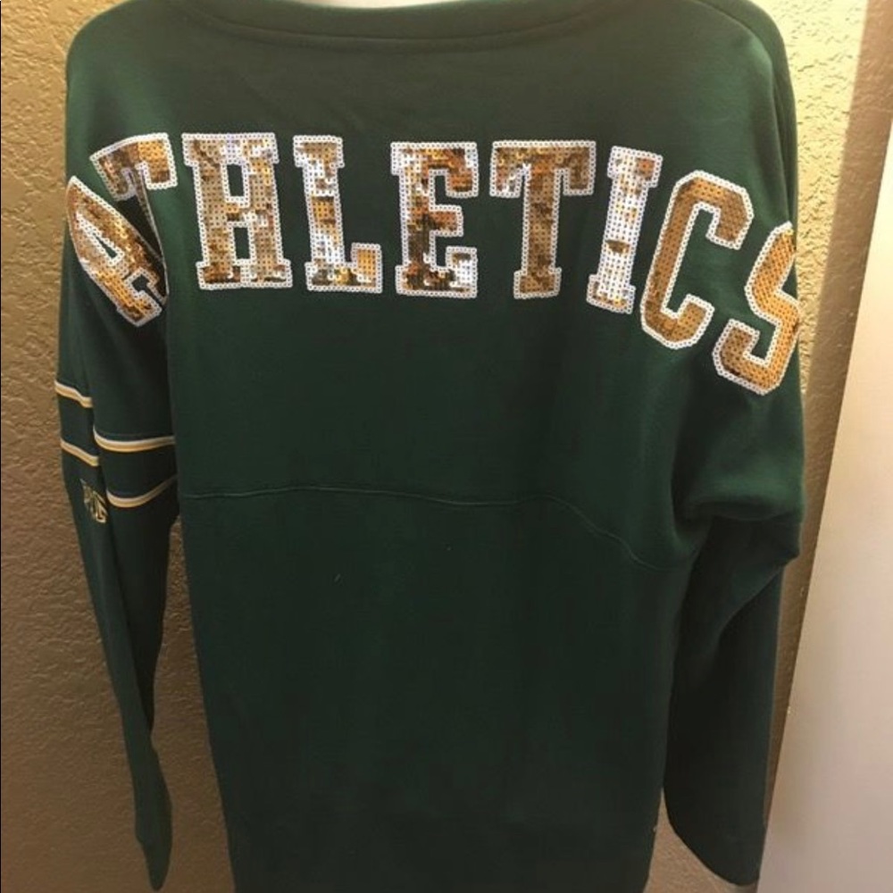 Oakland A's Bling crew neck