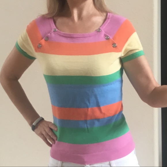 Lauren Ralph Lauren Tops - Lauren Ralph Lauren Cotton Nylon Silk Blend Blouse