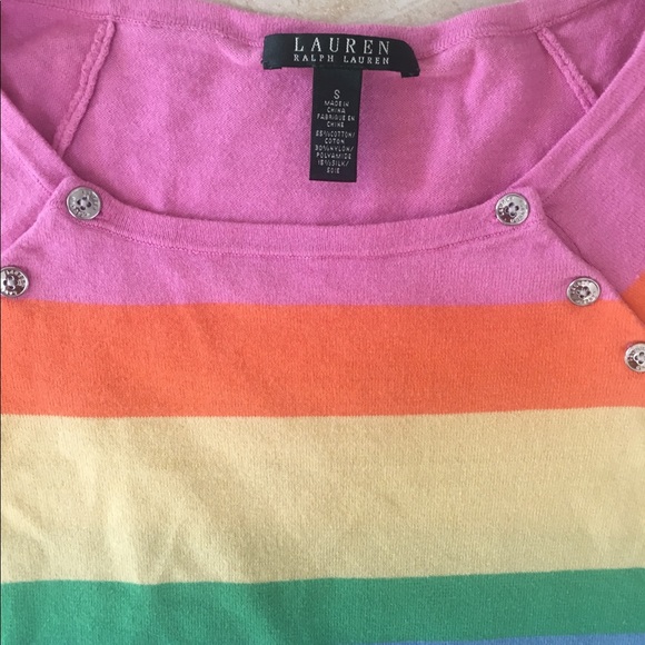 Lauren Ralph Lauren Cotton Nylon Silk Blend Blouse - Picture 5 of 7