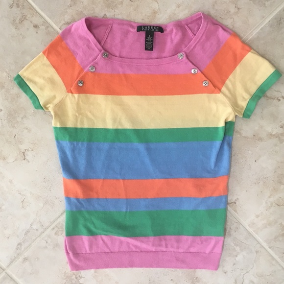 Lauren Ralph Lauren Tops - Lauren Ralph Lauren Cotton Nylon Silk Blend Blouse