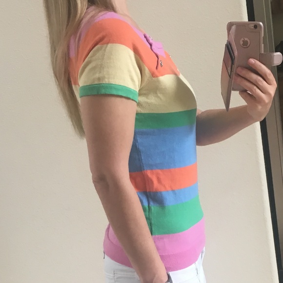 Lauren Ralph Lauren Cotton Nylon Silk Blend Blouse - Picture 3 of 7