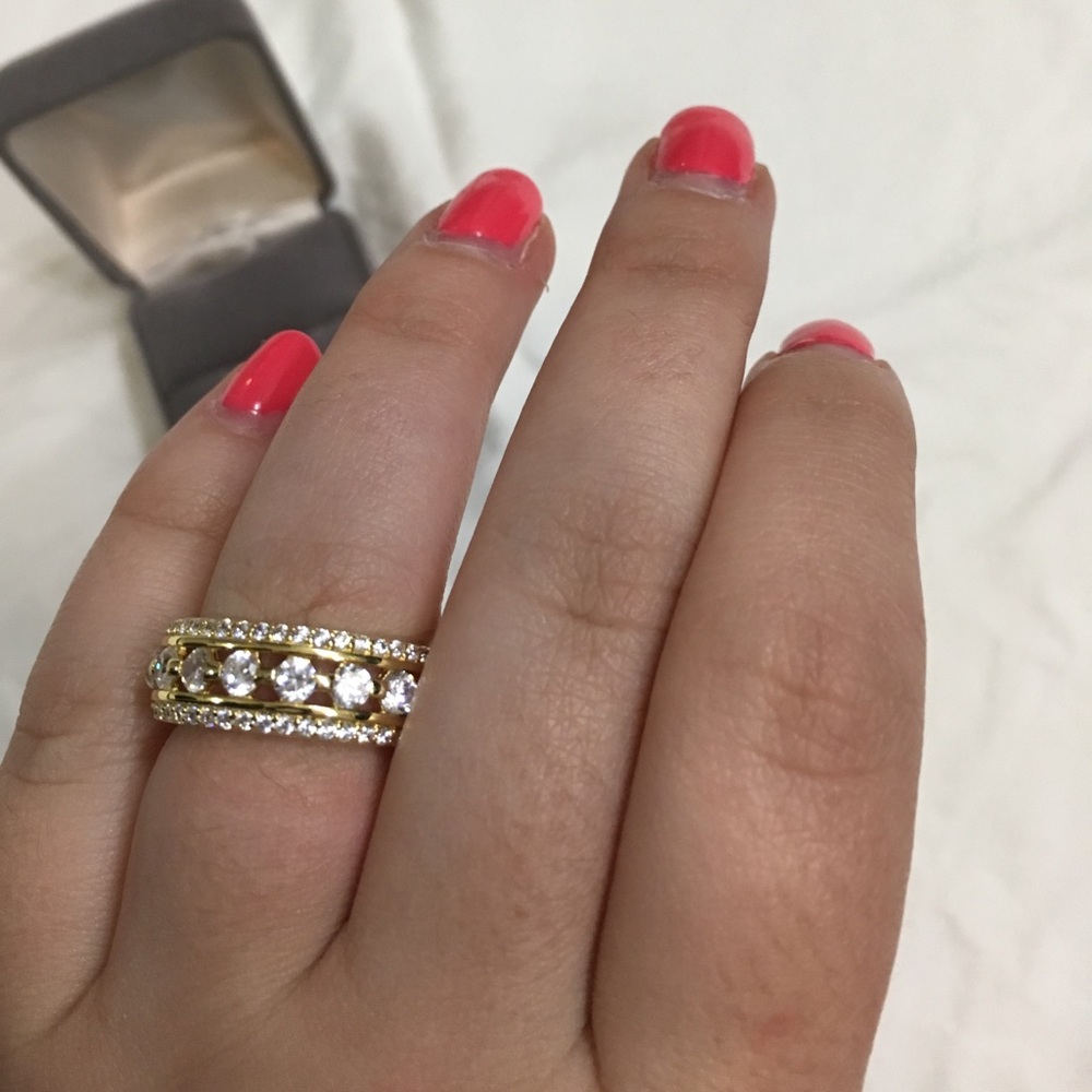 Sterling Silver Gold Plated Ring
