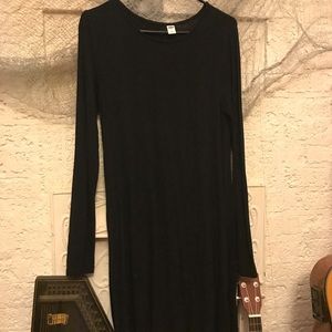 Long sleeve black dress - old Navy - M