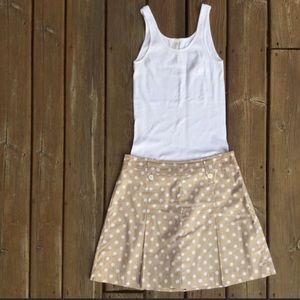 J. Crew polka dot Skort