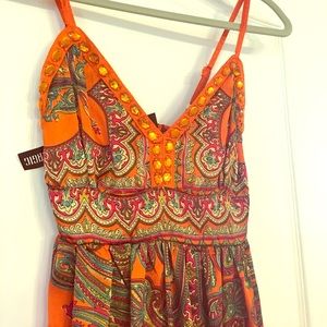 Silk party dress, size S