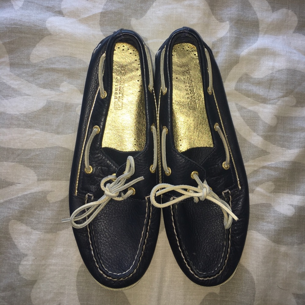 Navy Sperry Top Sider Boat Shoes