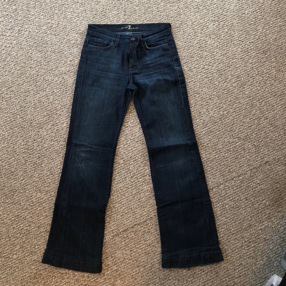 7 for all Mankind size 27 boot cut jeans.