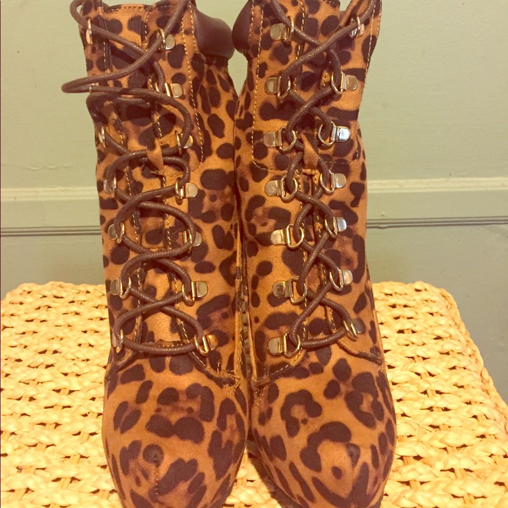 Cheetah Print Boots