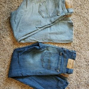 Men's Hollister Slim Straight jeans.