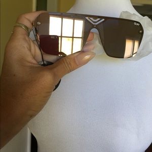Quay rose gold mirror sunglasses