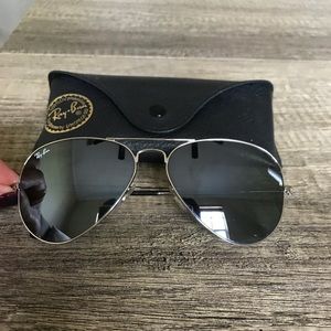 Ray-ban Silver Aviators 58mm