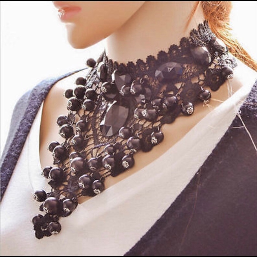 Vintage Gothic Black Lace