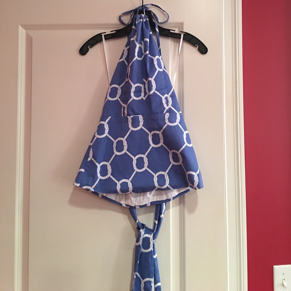 Halter top with big bow to tie in back