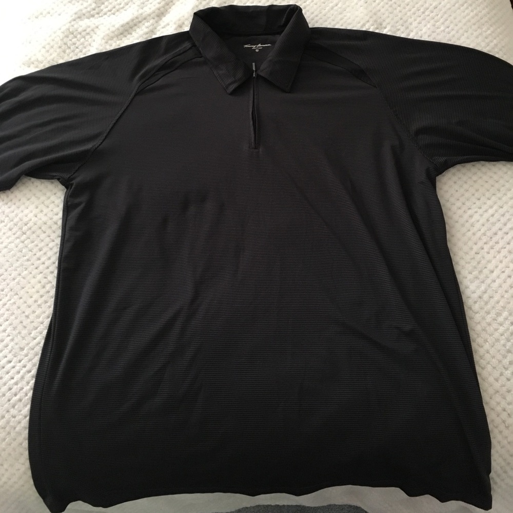 Men's Tommy Armour Black Golf Shirt XL