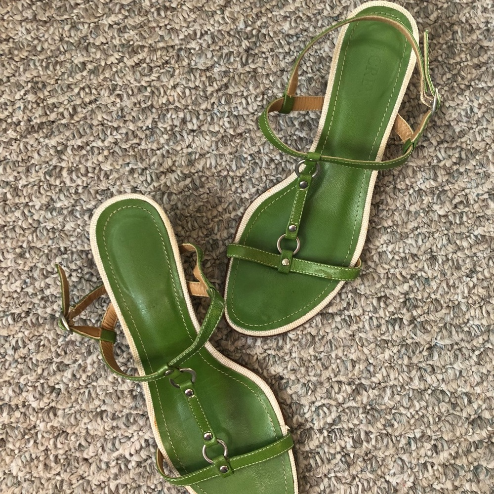 J. Crew sandals.