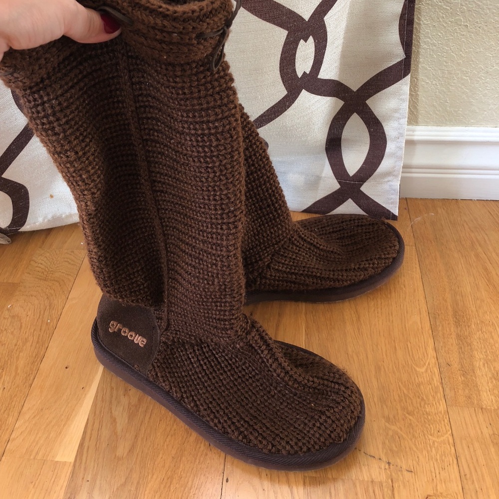 Crochet boots