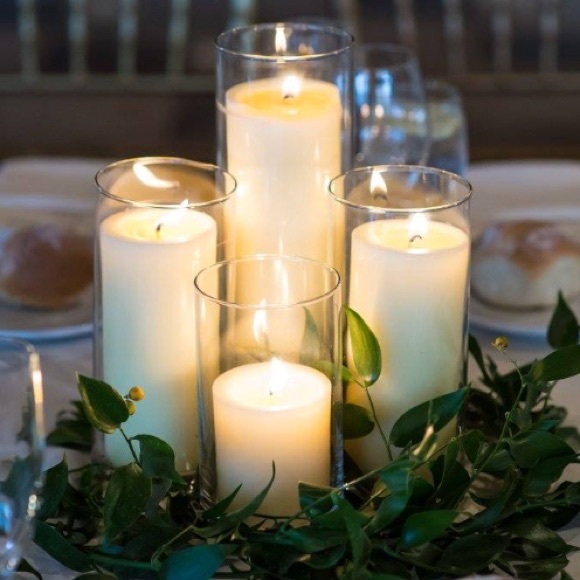 Ivory Pillar Candles