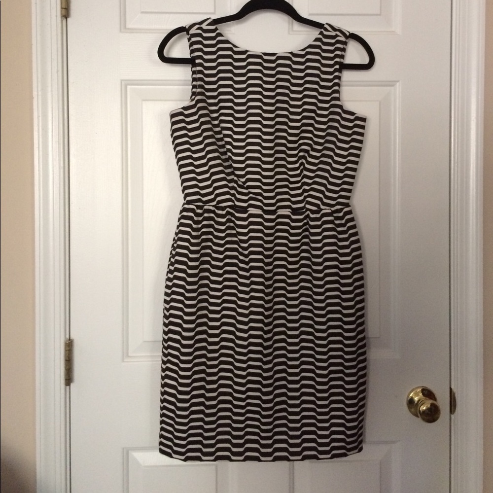 Black and cream dress