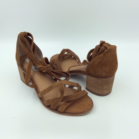 Steve Madden Womens Revere Lace Up Sandal Heels - Picture 2 of 5