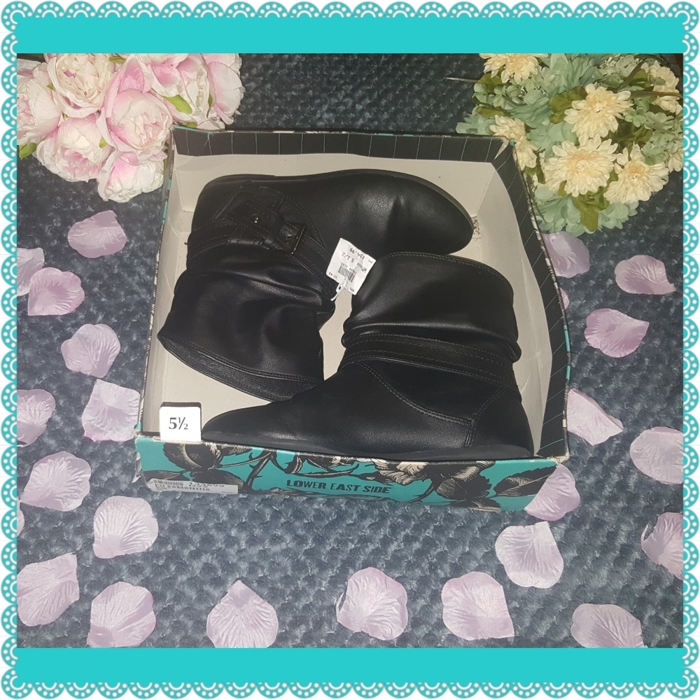 Ladies size 5.5, Lower East Side, Black booties.