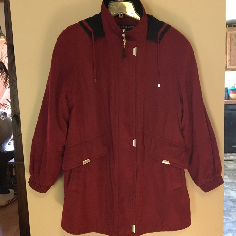 Fleet Street burgundy winter coat