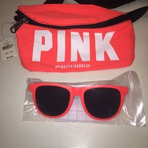 NWT PINK Fanny pack with Sunglasses NWT PINK Fanny pack with Sunglasses
