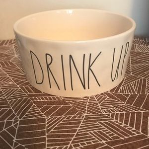 Rae Dunn “Drink Up” Large Dog Bowl 🐶