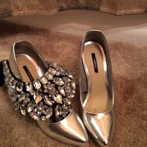 Silver heels