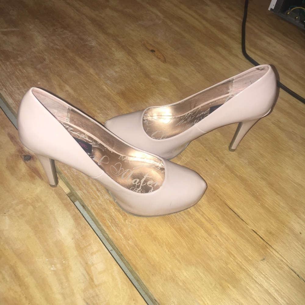 Material girl blush color heels