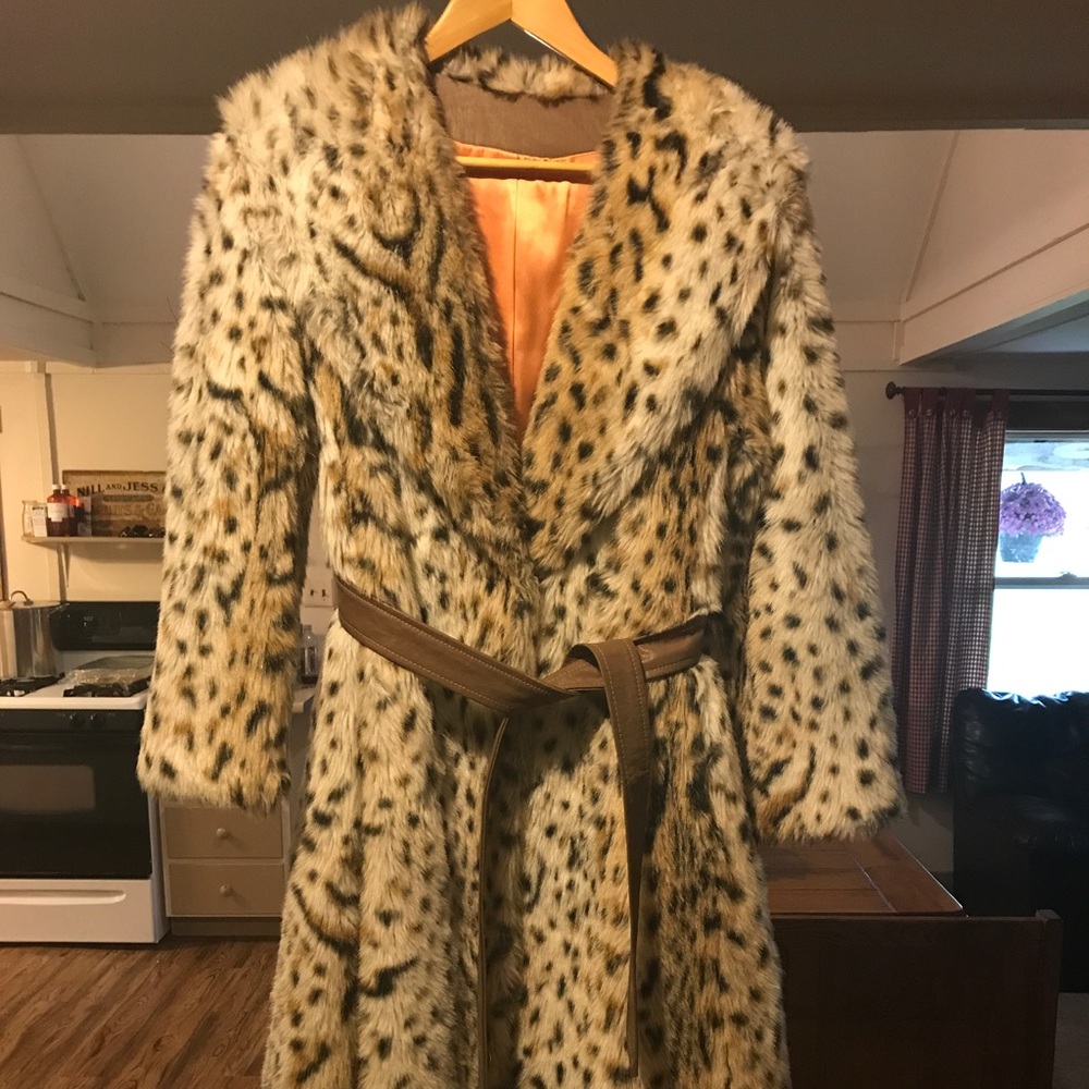 Faux fur coat