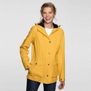 Lands End Yellow Raincoat