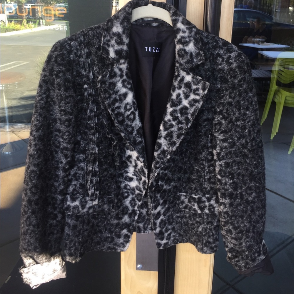 Leopard print jacket 80% wool, made in Germany. - Picture 6 of 6