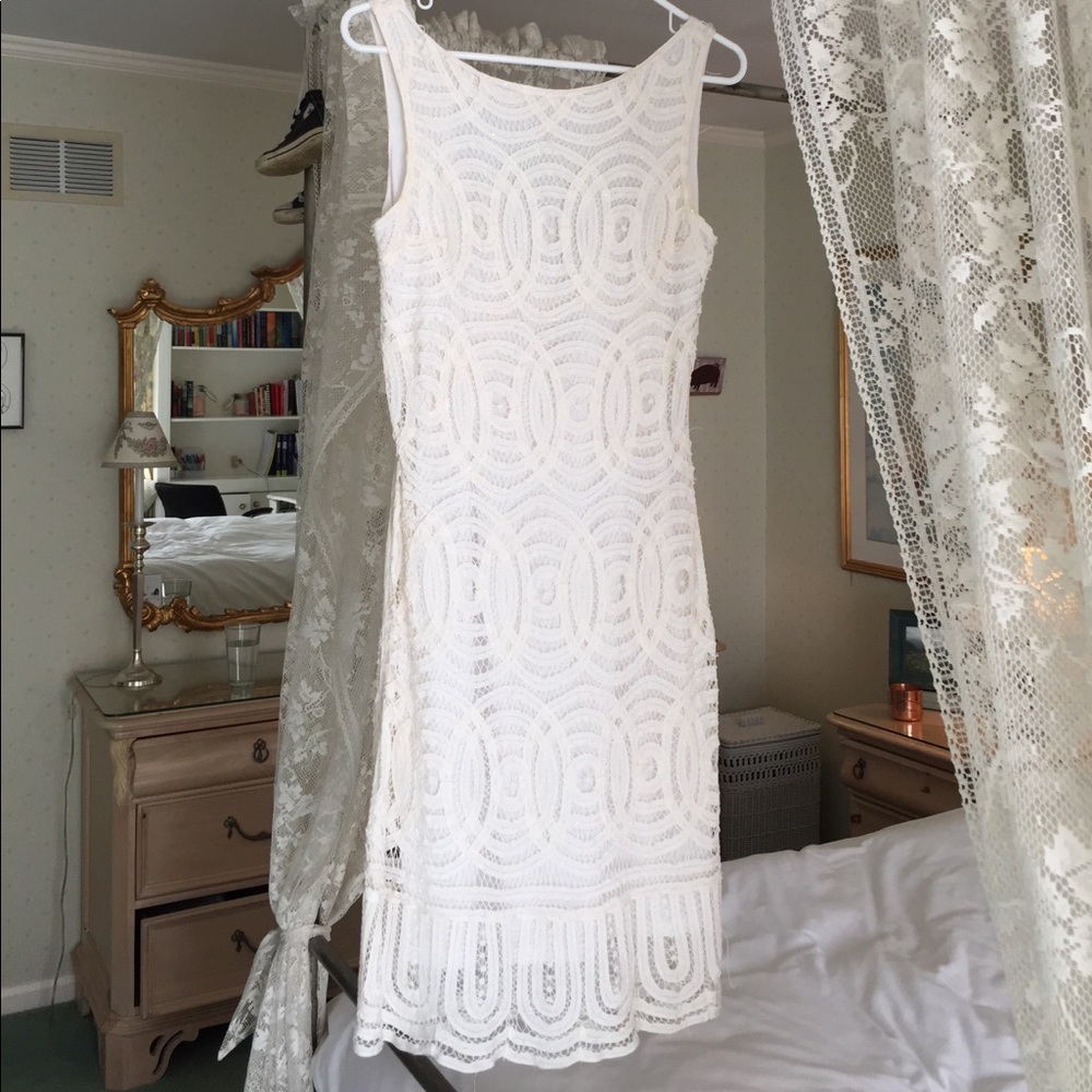 White lace dress