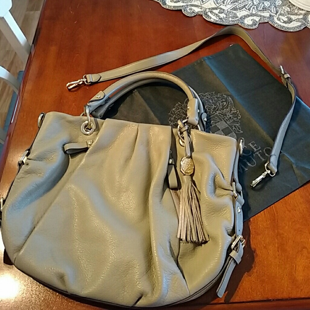 Vince Camuto Olive Green Leather Bag