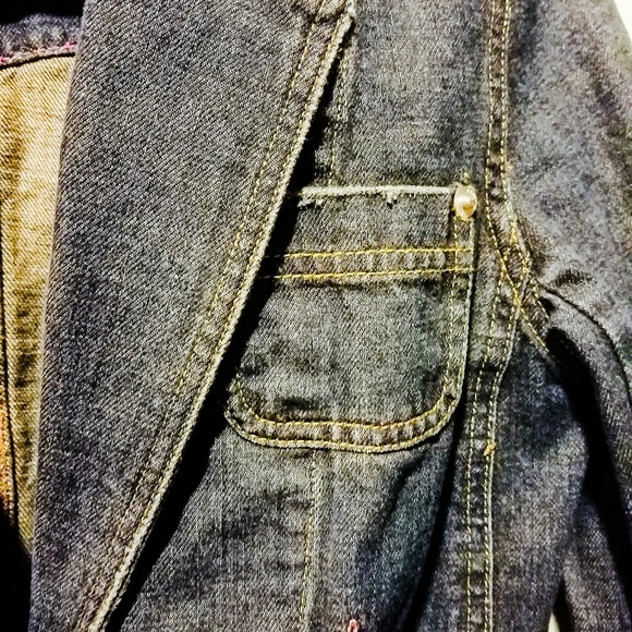 Isaac Mizrahi Rinse Denim Jacket Blazer - Picture 3 of 5