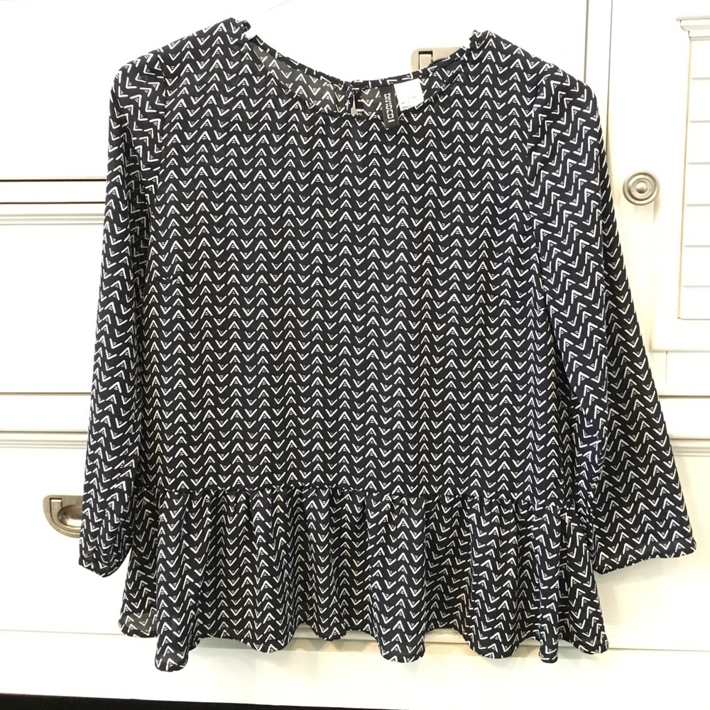 H & M peplum loose top
