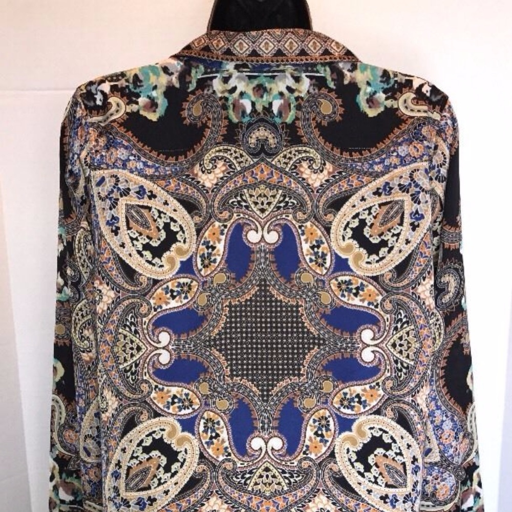Max Volmary Diamonds and Pearls Paisley BLOUSE - Picture 5 of 8
