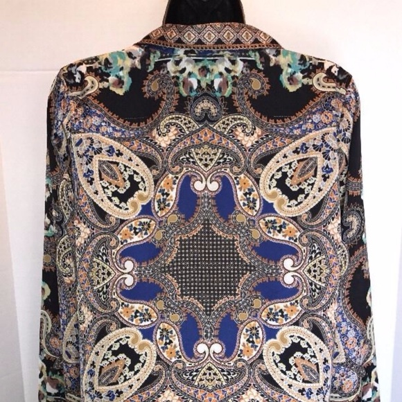 Max Volmary Diamonds and Pearls Paisley BLOUSE - Picture 5 of 8