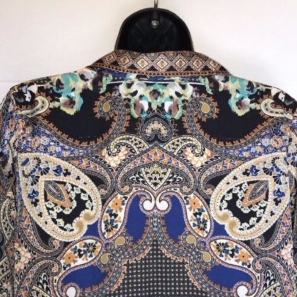 Max Volmary Diamonds and Pearls Paisley BLOUSE - Picture 6 of 8