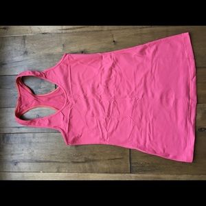 Pink and orange stitching Workout Tank