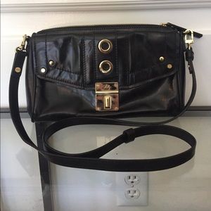 Milley Black Leather Crossbody