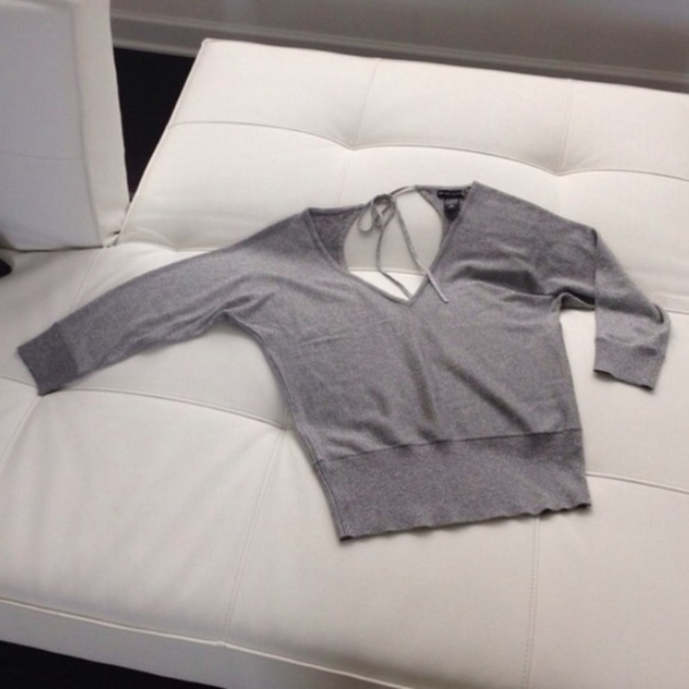 Shimmery Silver Sweater