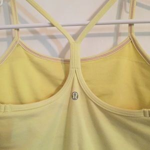 Lululemon Power Y Tank Top 💛Pale Yellow 💛 Size 4